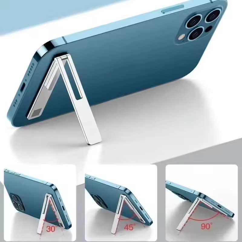 Mobile Pedestal Cabinet - マグネティック超薄型折りたたみ式携帯電話ホルダーブラケット 金属合金製デスクトップ携帯電話スタンド ユニバーサル携帯電話サポートキックスタンド