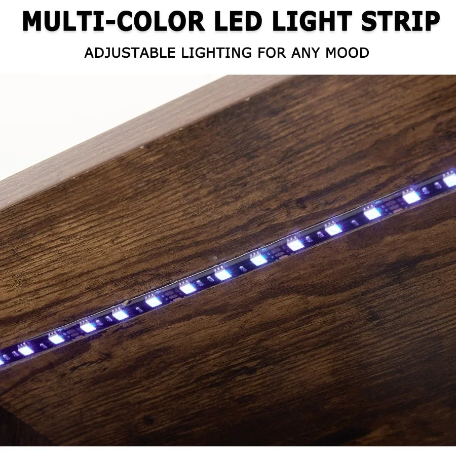 8個の収納ボックス付き、2段式のLEDライト付き本棚。リビン - Bookshelf のレビューと価格