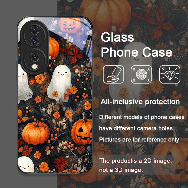 ハロウィン パンプキン ゴースト 本棚 強化ガラス製スマホケ - Bookshelf のレビューと価格