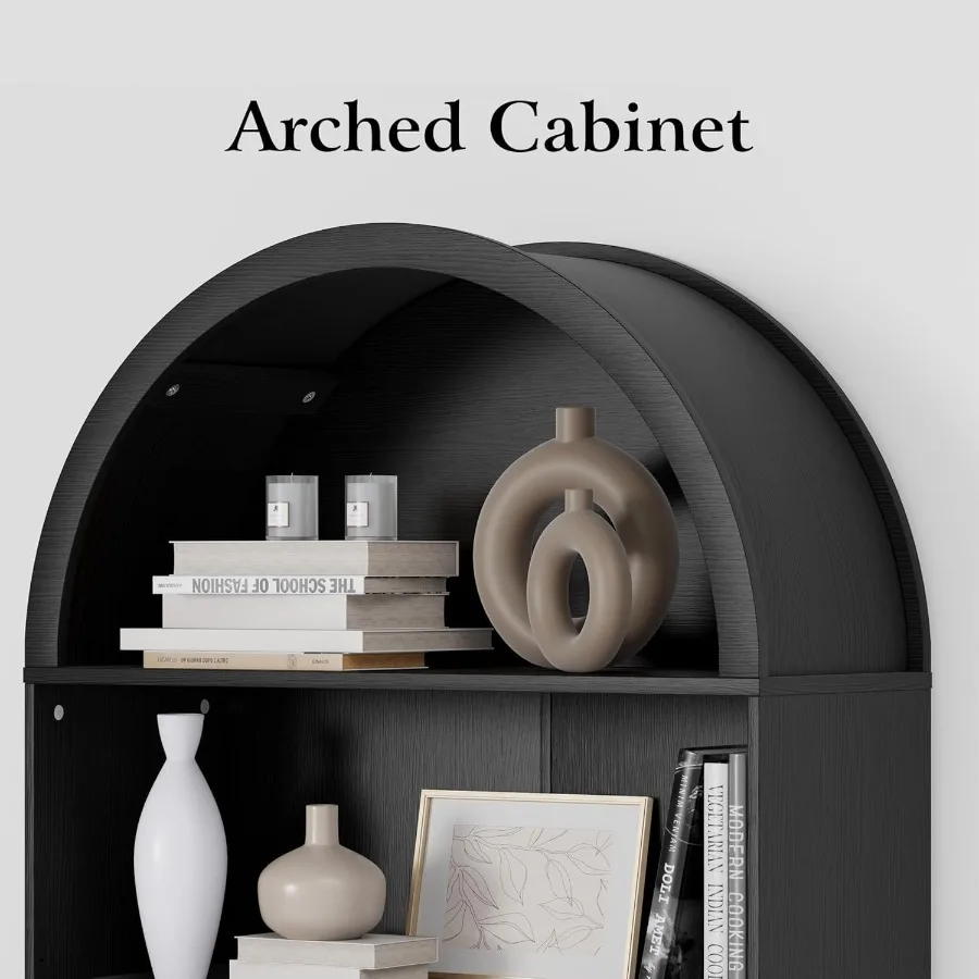リビングやオフィスに最適な、高さ71インチのアーチ型本棚：5 - Bookshelf のレビューと価格