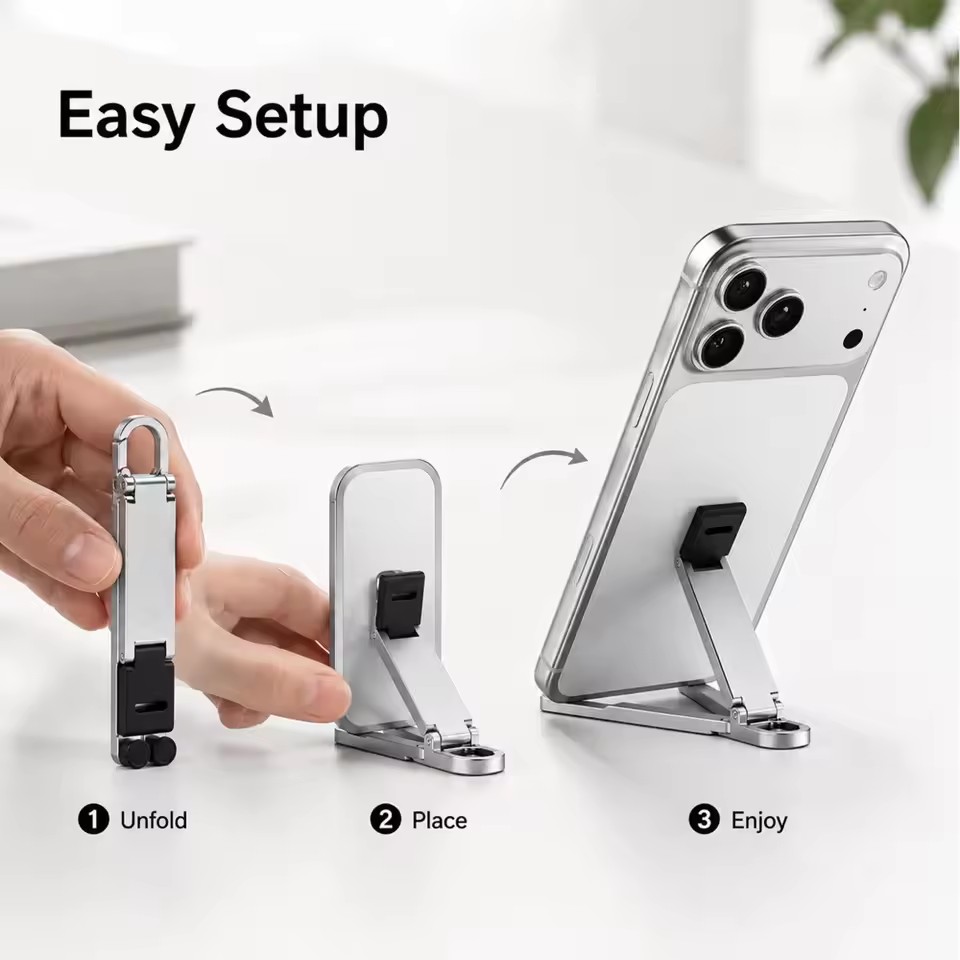 ミニキーチェーン折りたたみ式携帯電話背面クリップスタンド、ポ - Mobile Pedestal Cabinet のレビューと価格