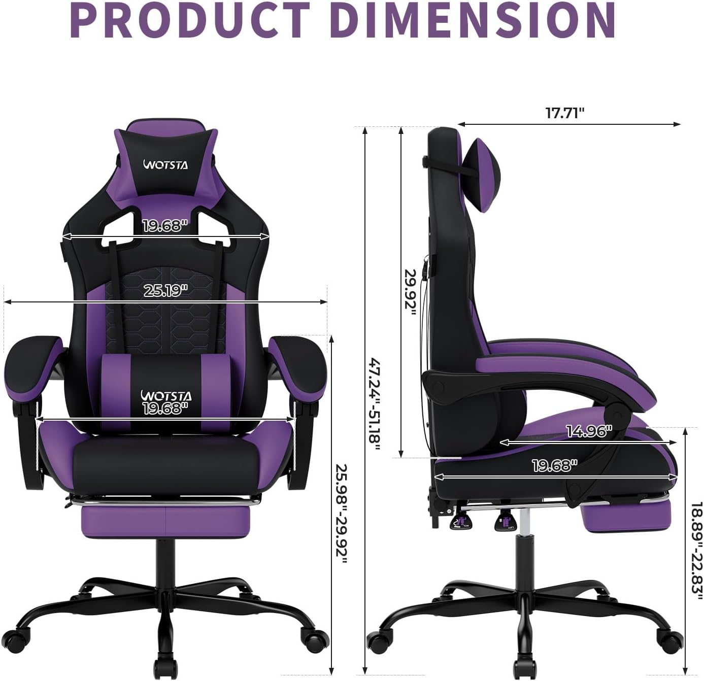 マッサージ機能付きゲーミングチェア。人間工学に基づいた設計で - Office Chair のレビューと価格